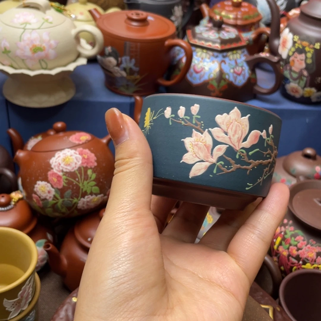 紫砂茶杯紫砂主人杯130cc