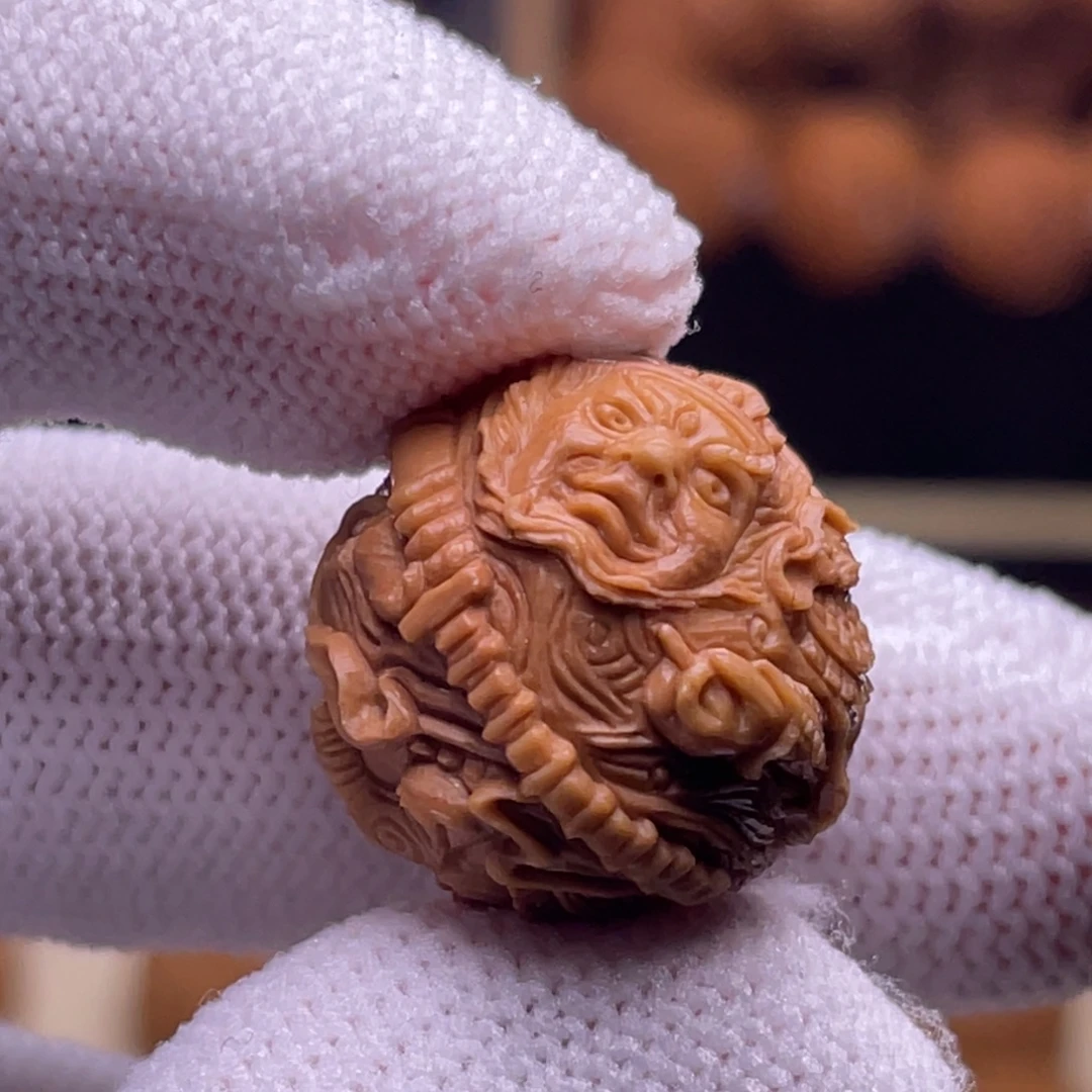 吊坠猴头核桃顶工王灵官18 反油介意勿拍！