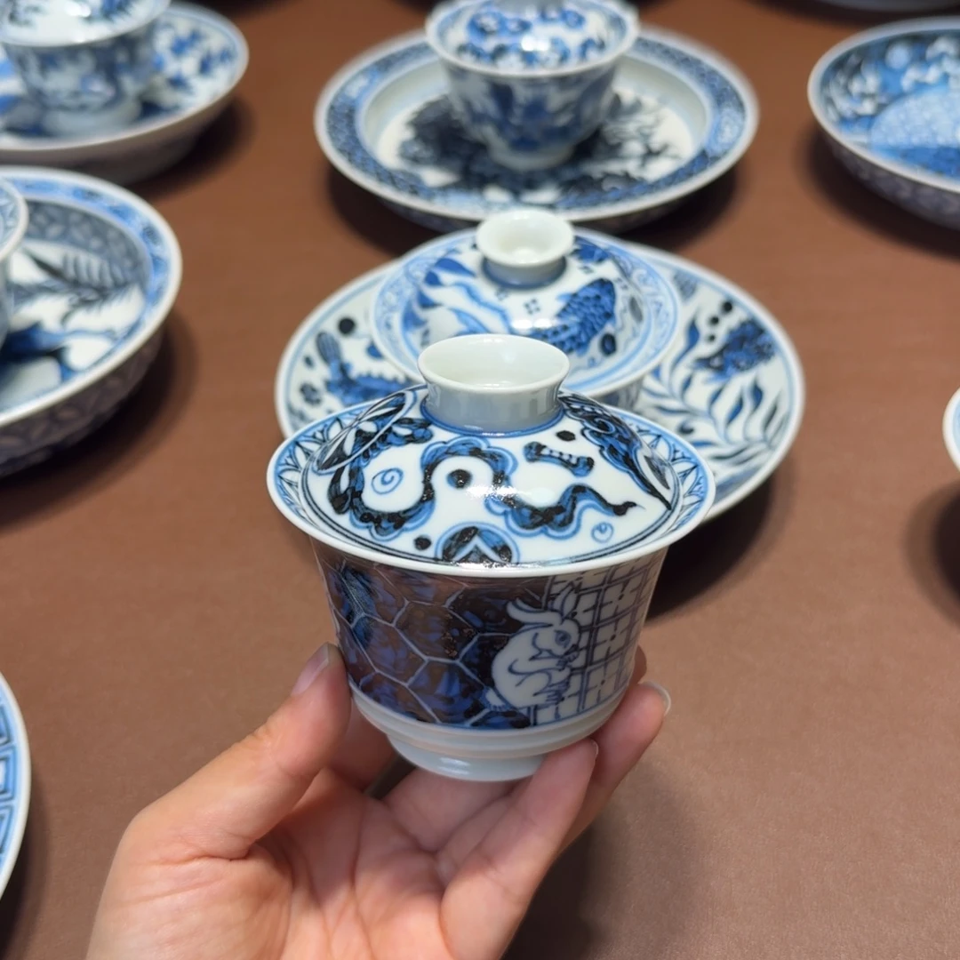 手工手绘茶具微瑕