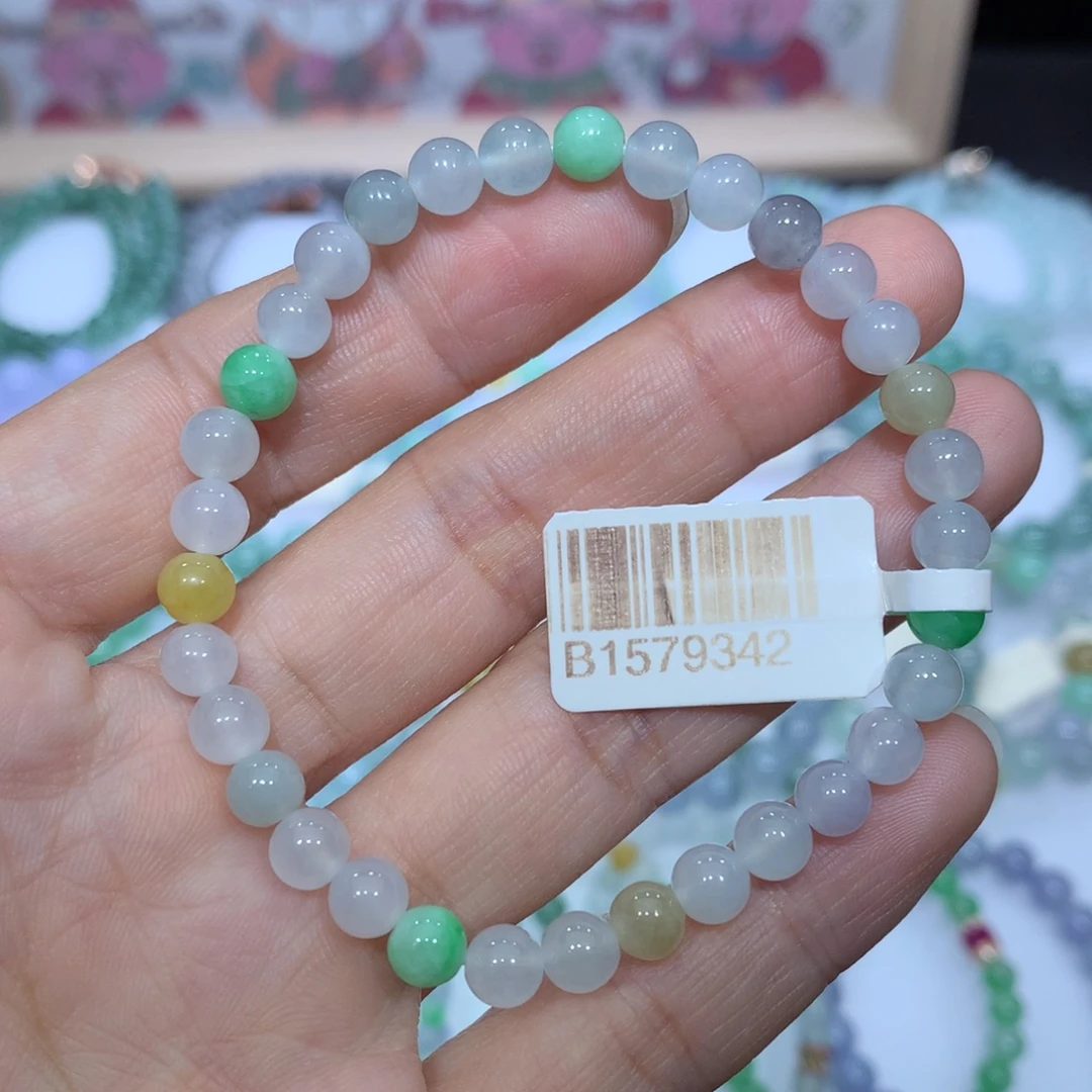 翡翠未镶嵌手链天然