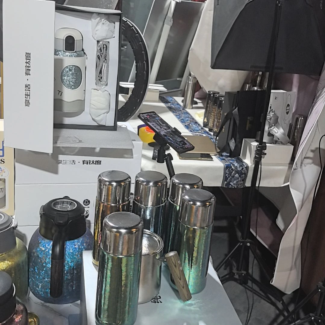 见***心钛合金纯钛磁吸杯微瑕