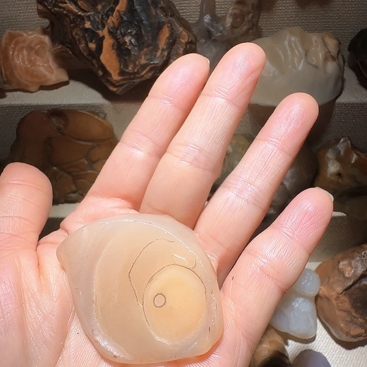 怡***然有机玻璃原石奇石