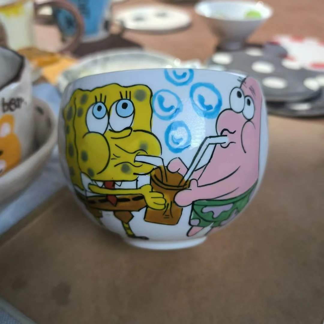 景德镇漫工造器海绵宝宝杯子