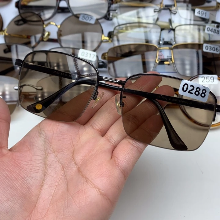 一体款半框茶水晶0288