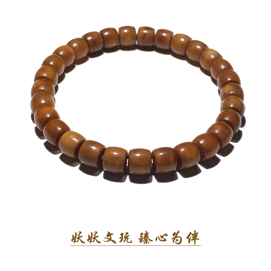 【P908】龙脊菩提玉化老红料直切/老型手串 尺寸8mm左右 略有缩尺