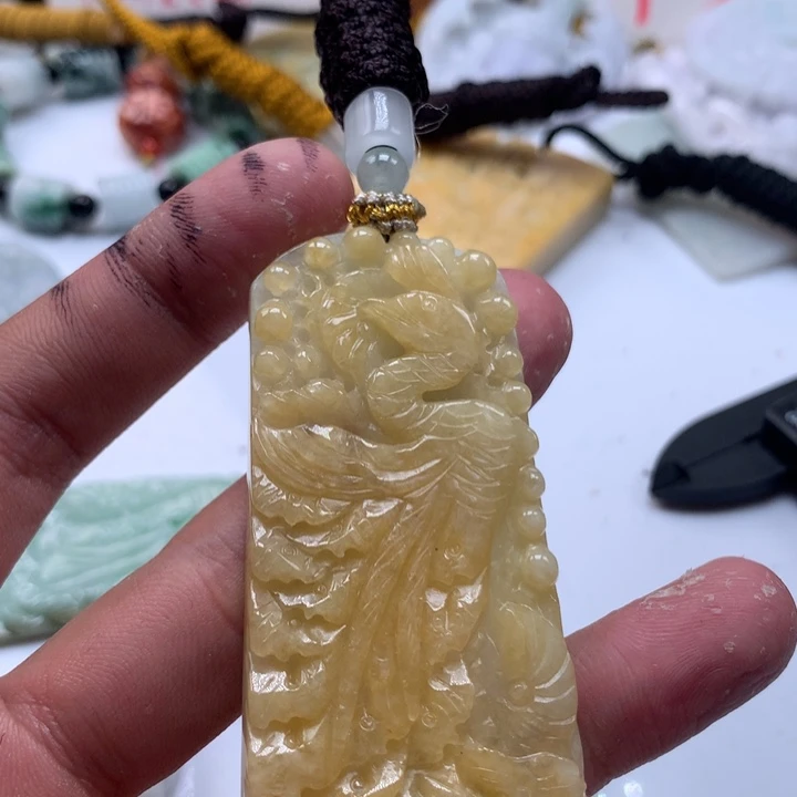 颈饰未镶嵌翡翠保真天然a货翡翠