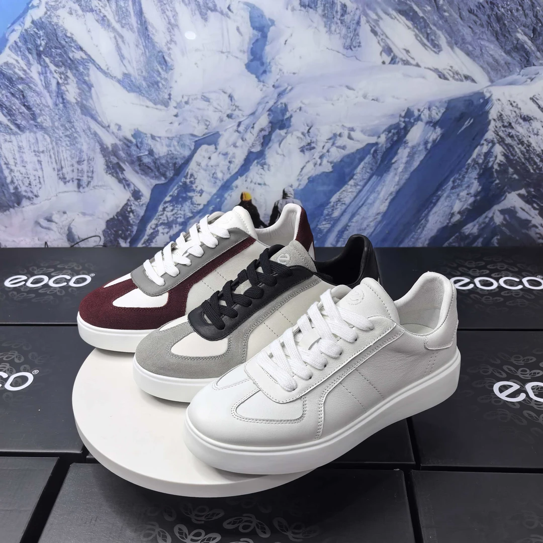 男士舒适轻便百搭经典透气系带休闲板鞋潮鞋真皮时尚低帮