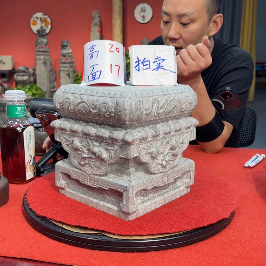 远****石材天然青石石雕圆青石石雕