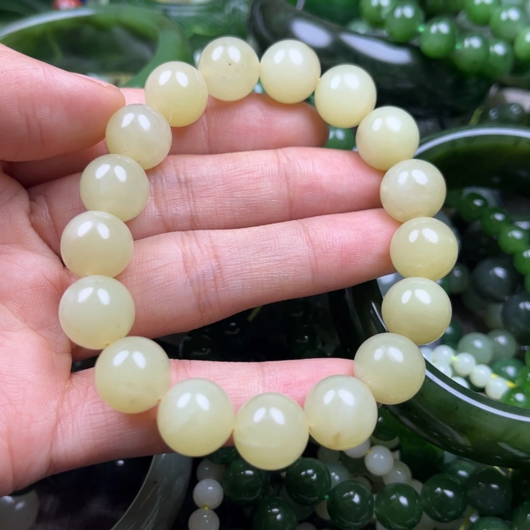 和田玉（黄玉）未镶嵌手串