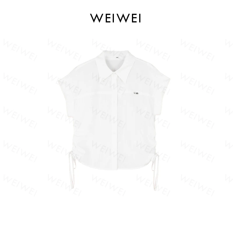 时尚气质显瘦抽褶休闲衬衫952067