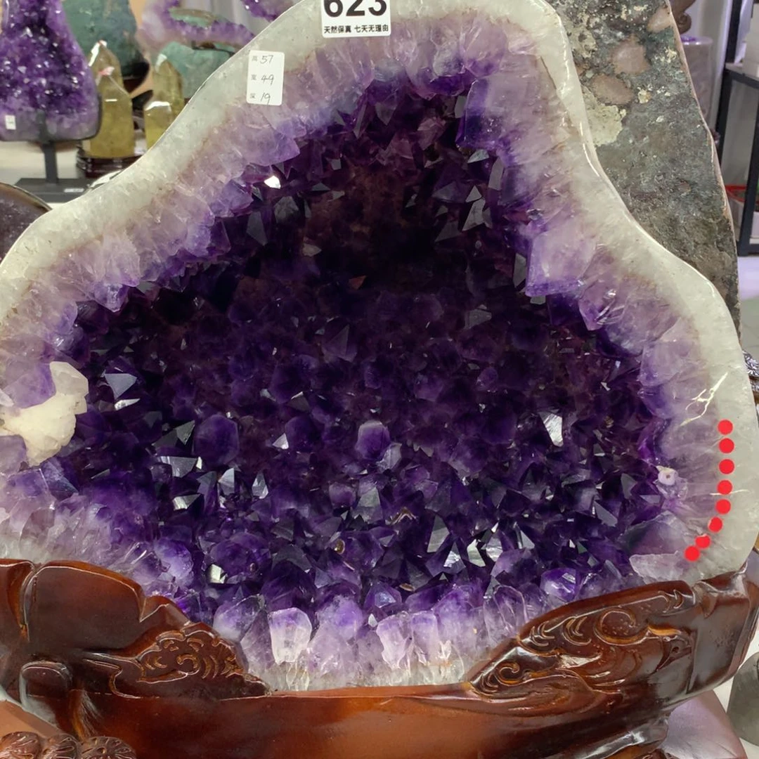 水晶摆件未镶嵌抛皮大牙