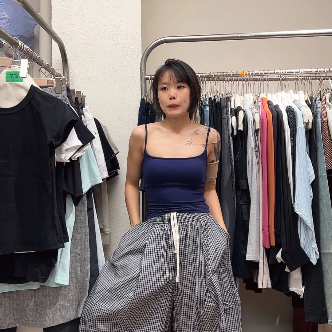 731 均码格子裤///七七小众女装