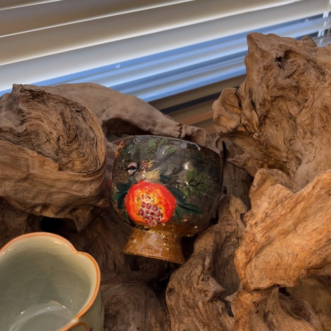 柴烧手工手绘陶瓷