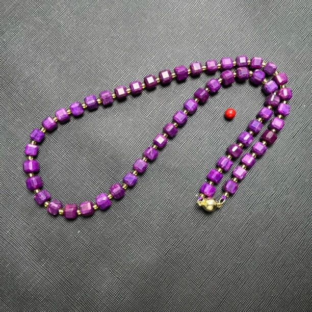   【 世 · 舒】 丝绒紫方糖项链   多样性发货SJL-356