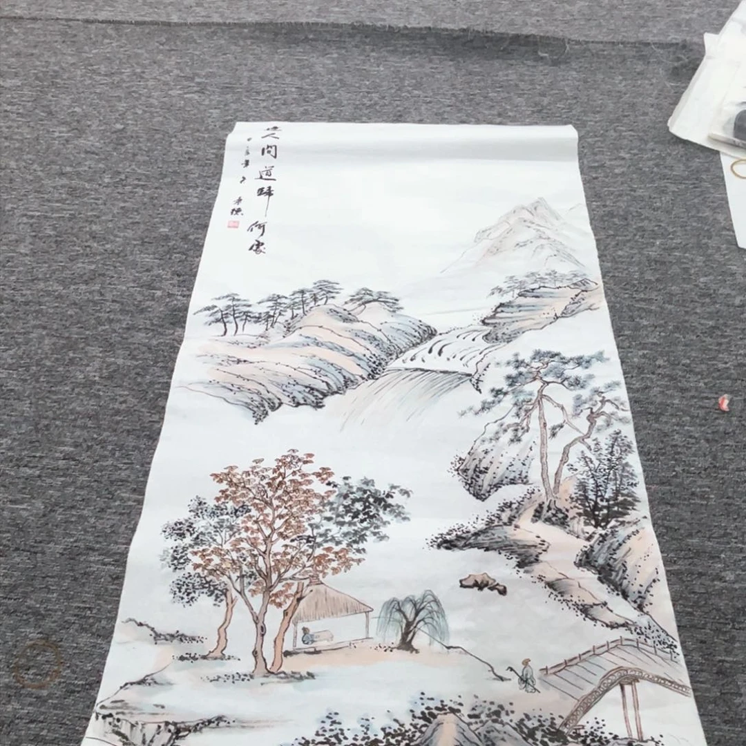 国画三尺绘画作品