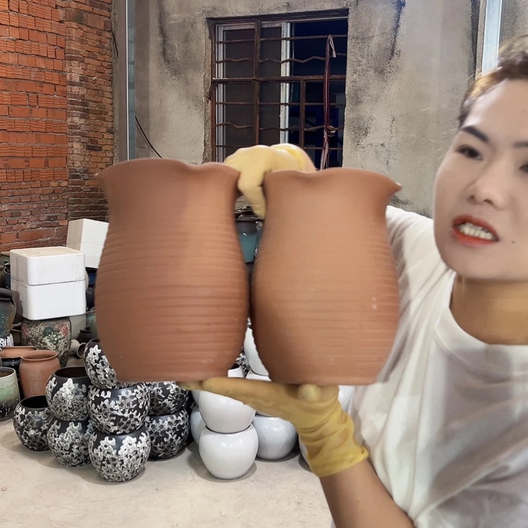 紫砂花盆正品口15高20