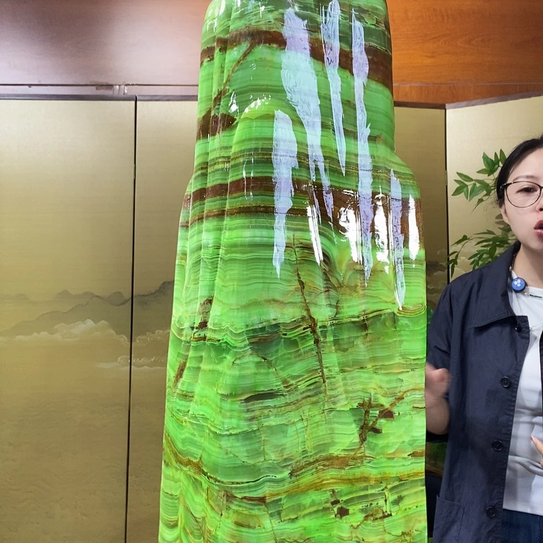 石材山水画作品摆件