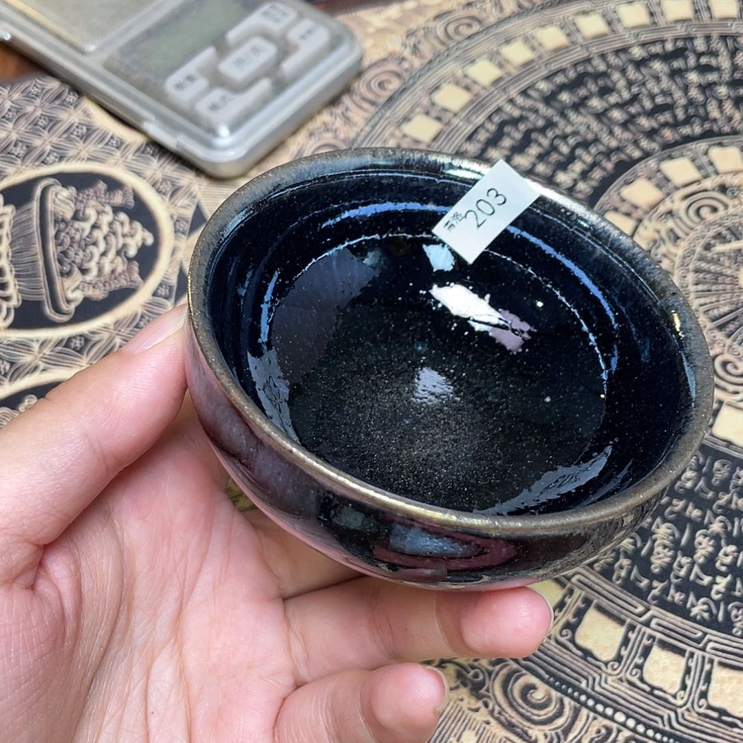 茶盏203 福临号建盏薄胎柴烧微瑕