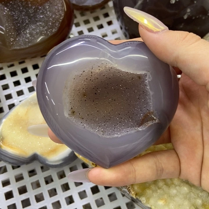 未镶嵌珠宝半成品水晶爱心