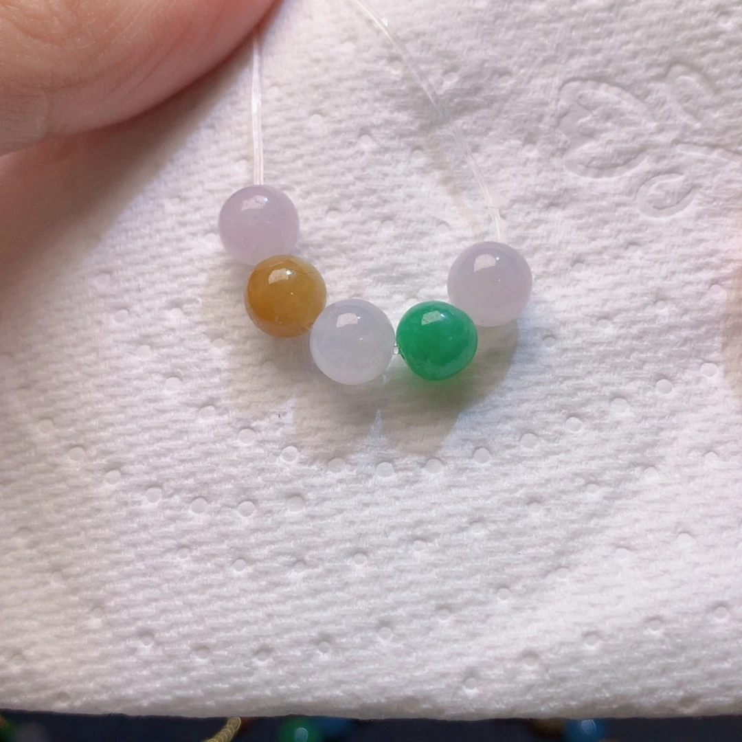 翡翠散珠七彩珠珠19