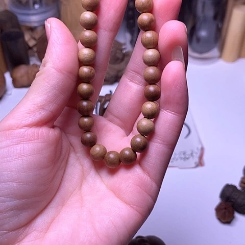 檀香木手串/手链檀香0.8/25单圈顺纹