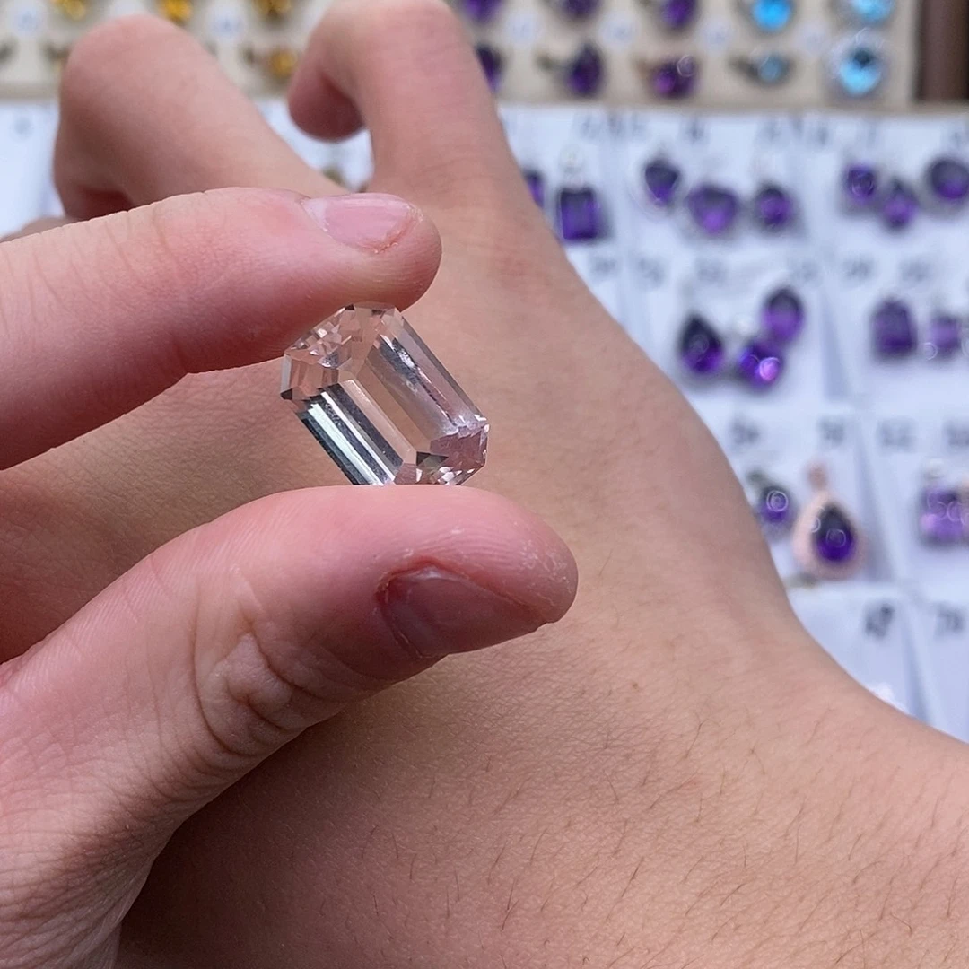 水晶纯天然白水晶假一赔十裸石定制未镶嵌大***w