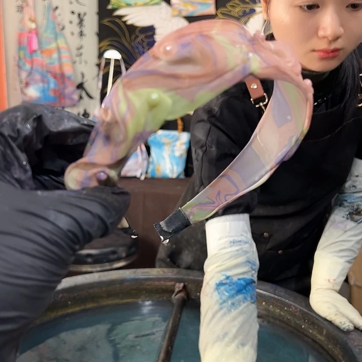 301粉色鸢尾花发箍手作