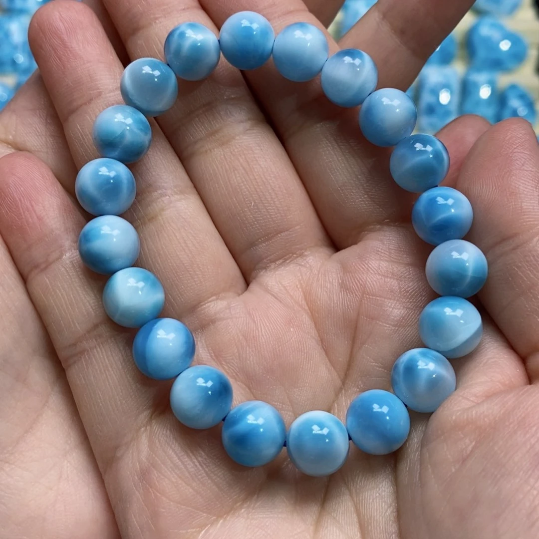 针钠钙石（海纹石）手串未镶嵌不****…