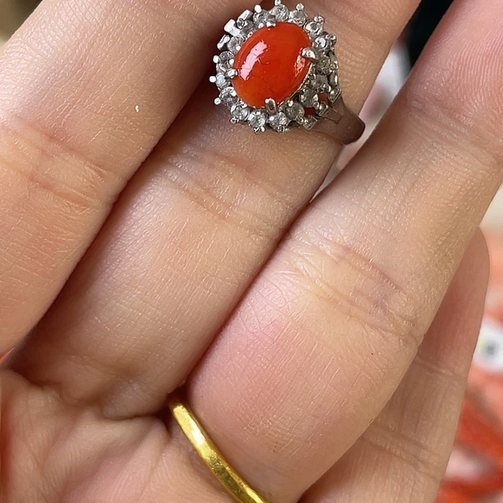 王***乐石英石铁合金ak戒指