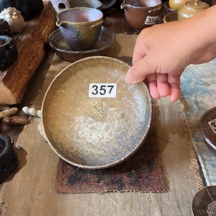 淘泥柴烧壶承直径15