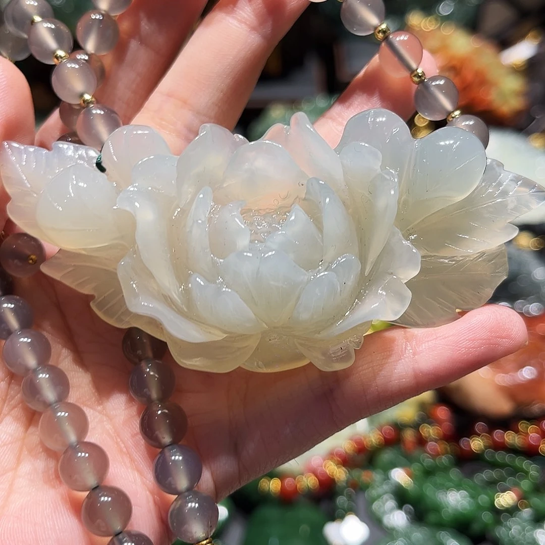 未镶嵌岫玉毛衣链