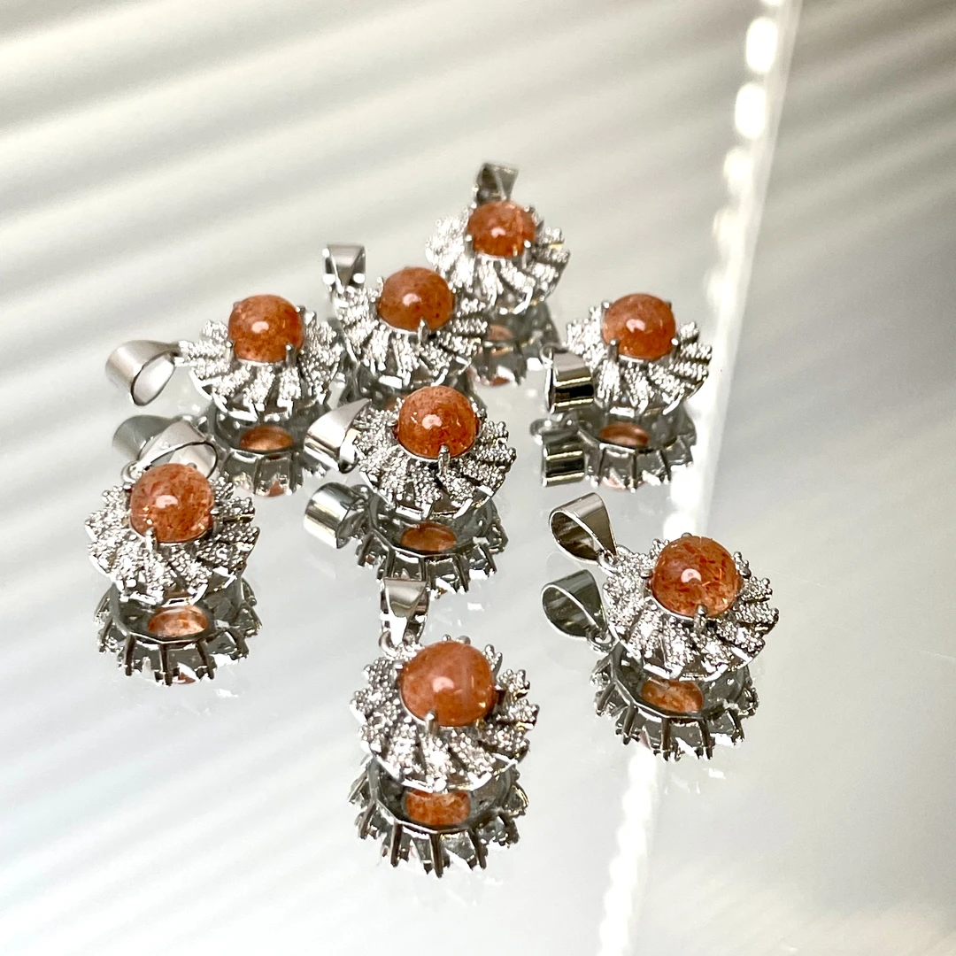 【金草莓太阳花】金草莓吊坠赠链子面小仙多样性发其一