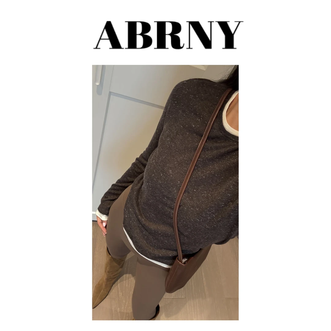 许小黑【银河星辰】新羊毛亚麻圆领星空长袖假两件打底上衣T恤6613