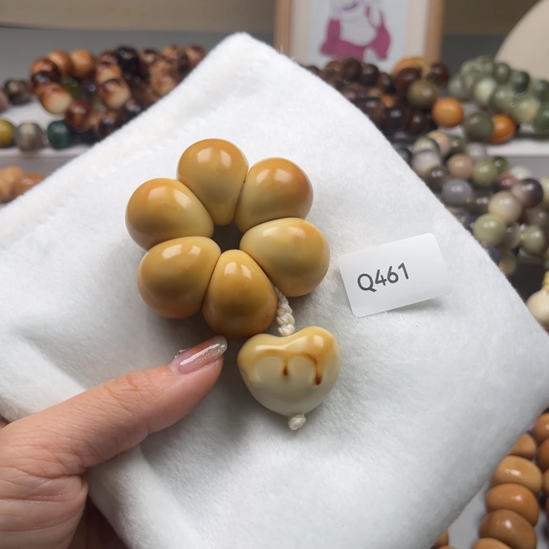 手串菩提根/象牙果Q461蒜瓣手捻通货26-27一串象牙果