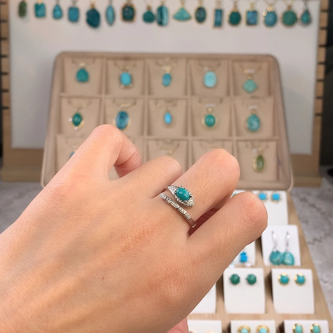 绿松石未镶嵌戒指