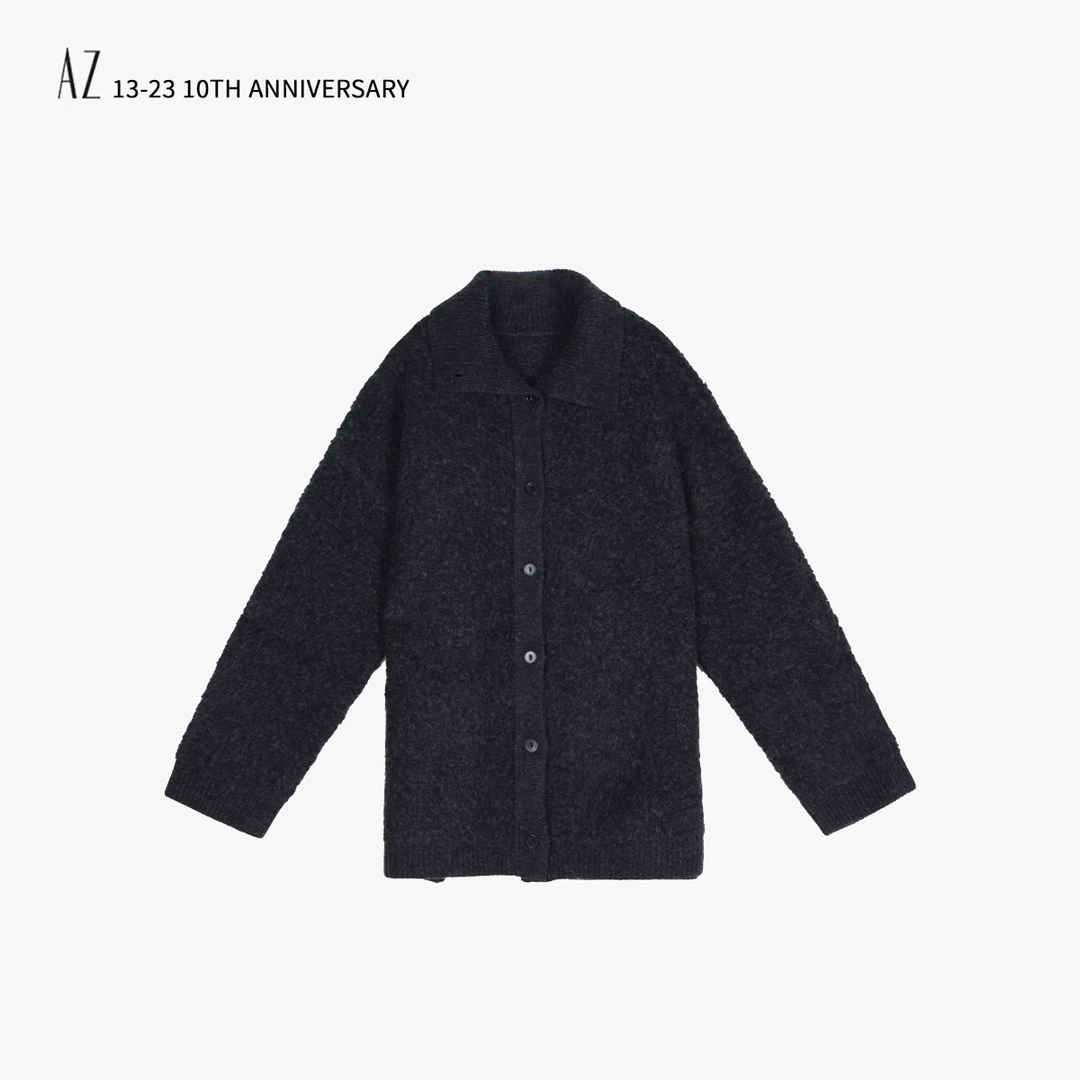 AZ-XJ 深灰大理石毛衣外套 88682 新款NEW