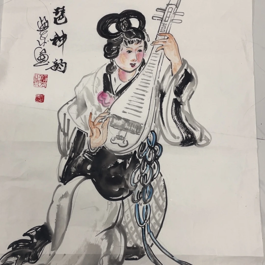 国画胡小春老师绘画