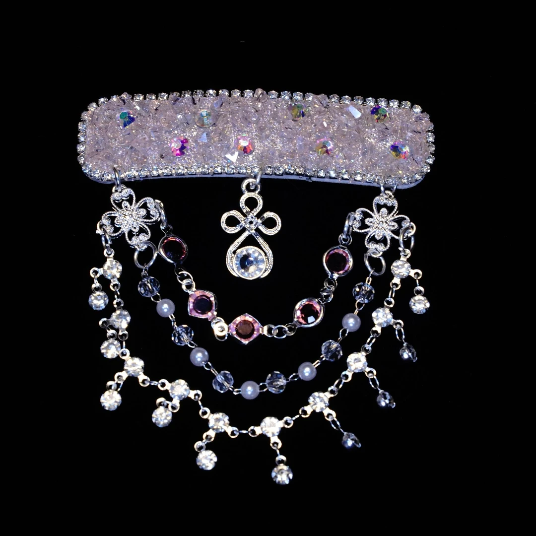 蒙古族民族风掰掰夹仙女风民族风复古港风发夹森系流苏边夹