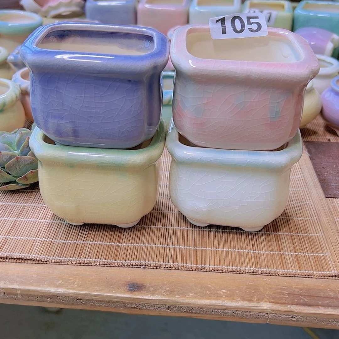 红陶陶瓷花盆当场满12包邮