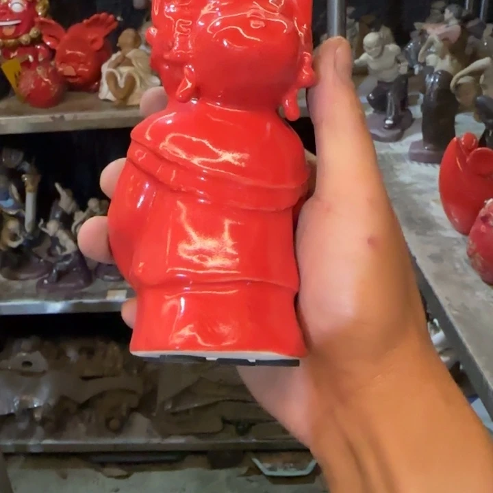 石湾公仔盆景衬托漂亮