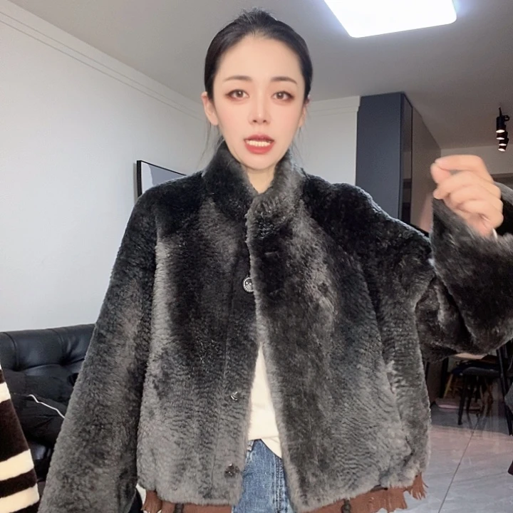 绵羊皮拉贡皮毛一体XL140斤内