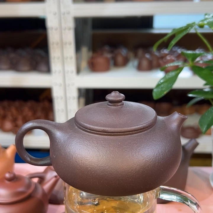 茶壶紫砂天青寒江200c c