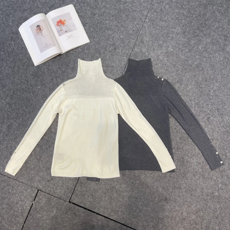 （QINGQING）秋冬新款单品长袖高领百搭毛针织衫2026-16