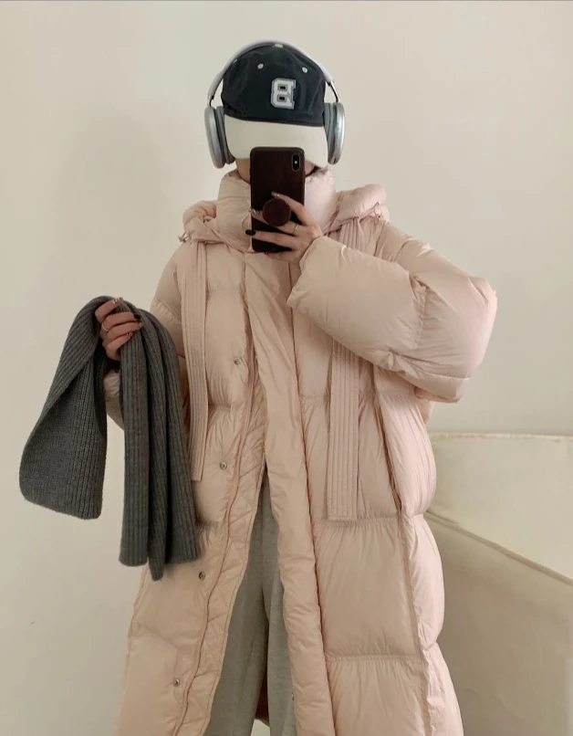 【羽暮】#飘带长款羽绒服#11 KC