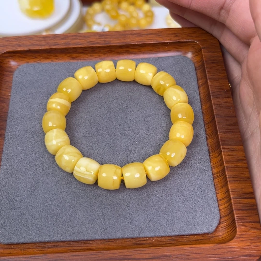 琥珀颈饰未镶嵌蜜蜡手串