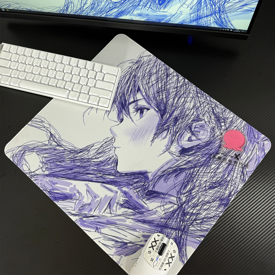 明日香电竞Fps专用鼠标垫类99超细面极窄锁边乱纹面【画师原创】