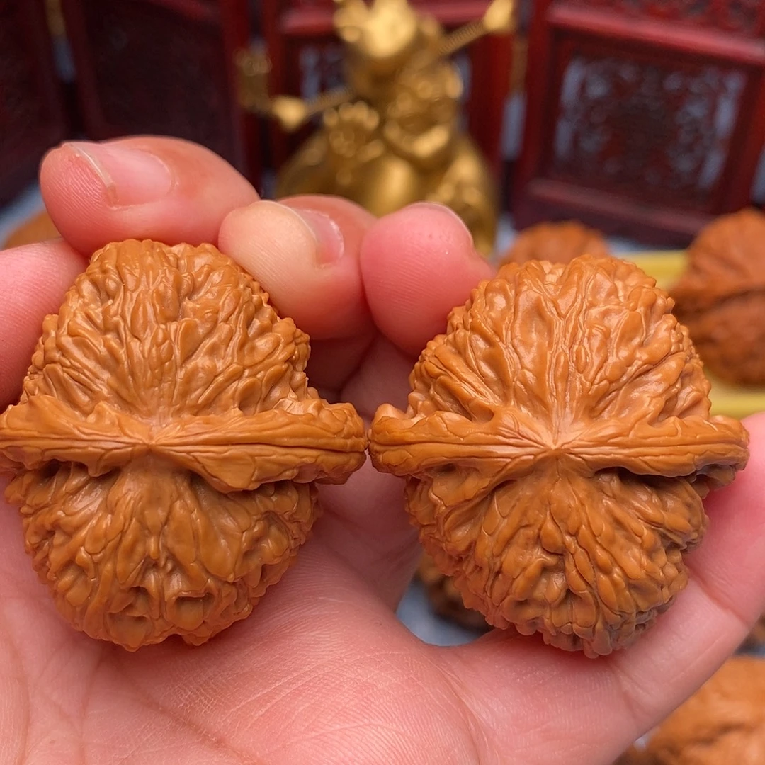 把件文玩核桃39精品白狮子