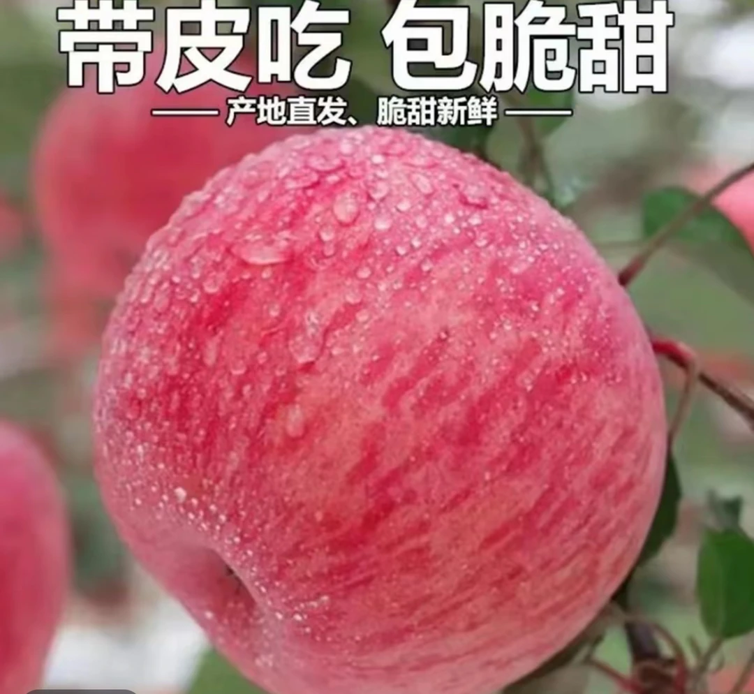 【正宗】山东红富士苹果特级当季新鲜水果脆甜整箱批发