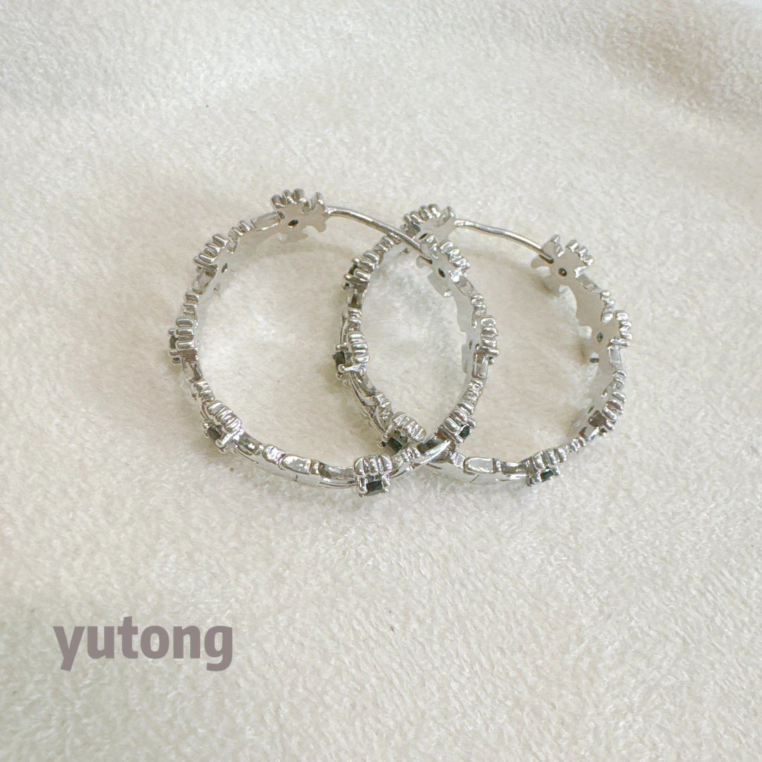 铜合金锆石耳饰 【雨桐轻奢饰品】设计款耳环YT03371