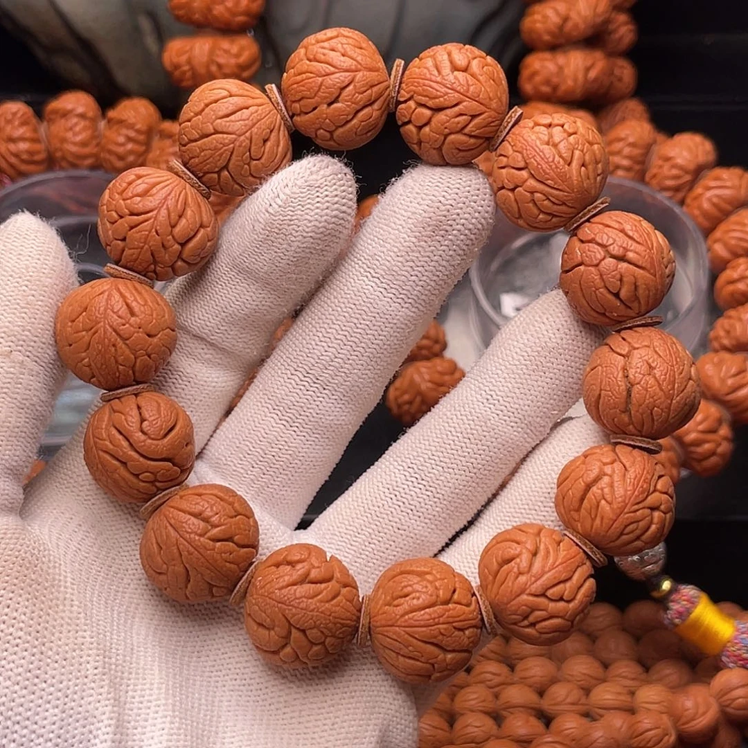 手串桃核精品红魔铁将军1.8